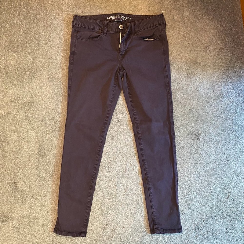 American Eagle Plum Jeggings